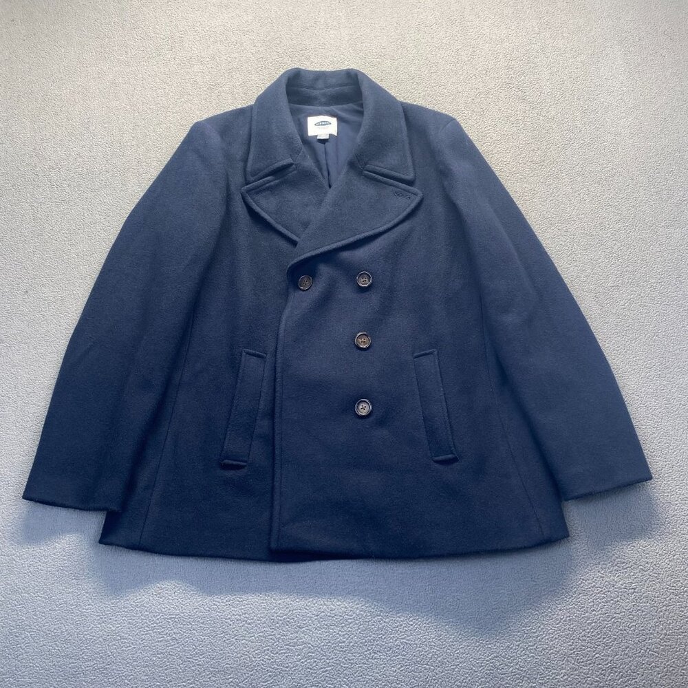 Old Navy Coat Size XXL/TTG Women’s Navy Pea Coat Jacket‎ Lined